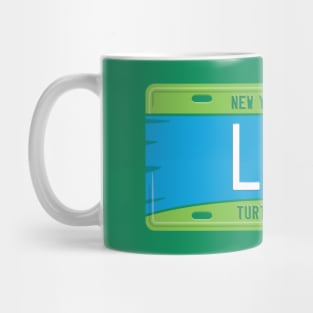 Leonardo License Plate Mug